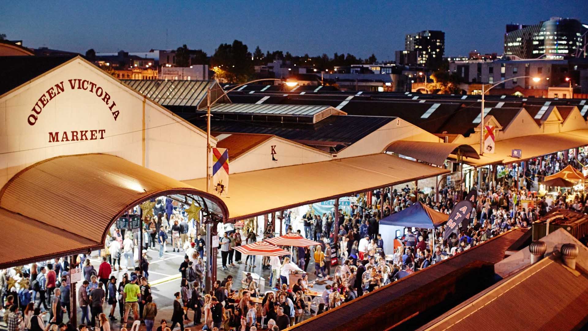 chợ Queen Victoria thành phố Melbourne